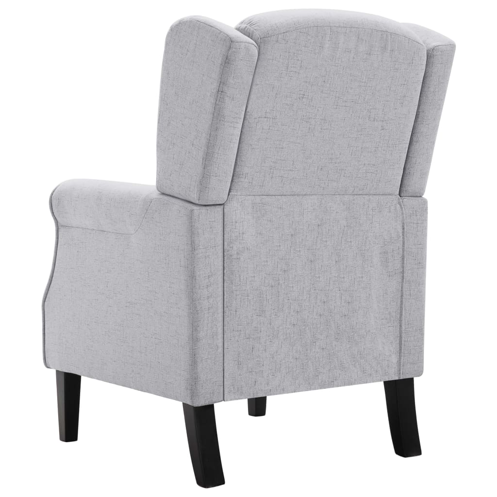 Fauteuil gris clair tissu - XIOS