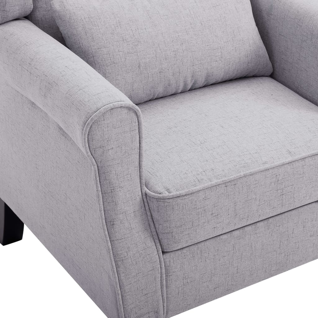 Fauteuil gris clair tissu - XIOS