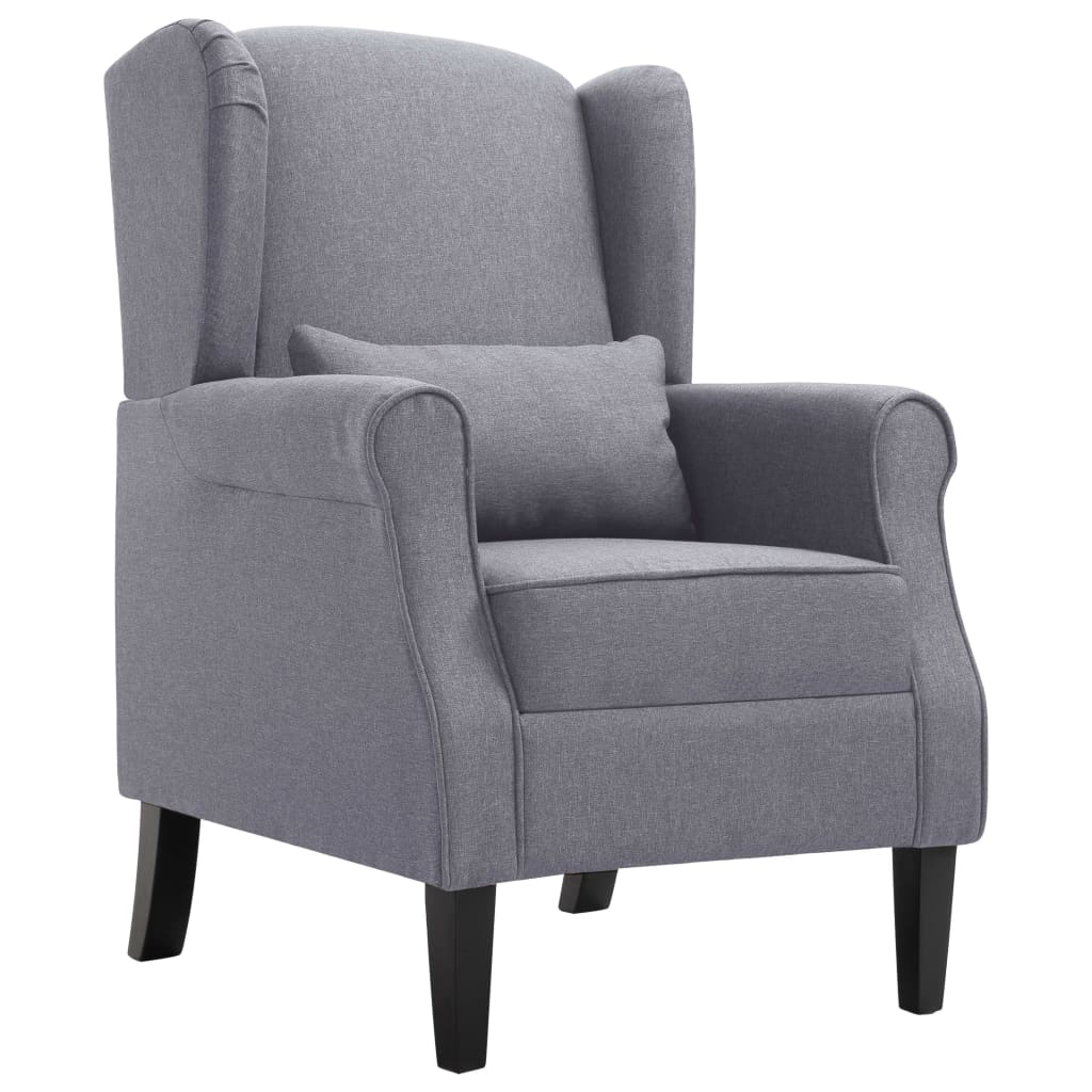Fauteuil gris foncé tissu - XIOS
