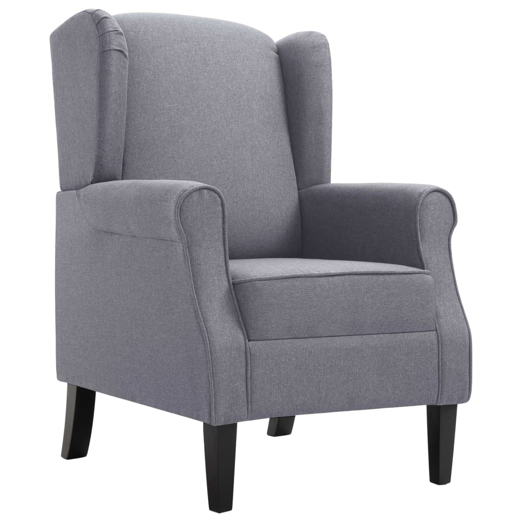 Fauteuil gris foncé tissu - XIOS