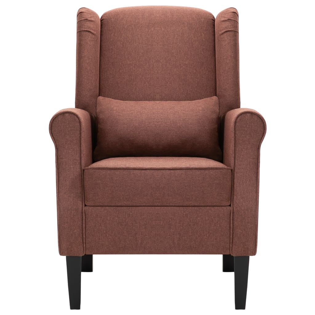 Fauteuil marron tissu - XIOS