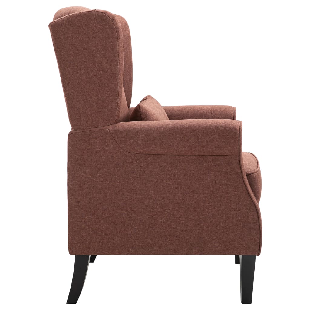 Fauteuil marron tissu - XIOS