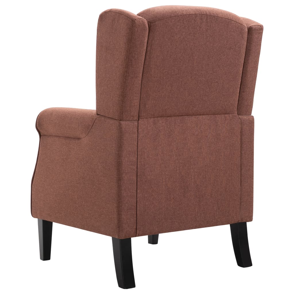 Fauteuil marron tissu - XIOS