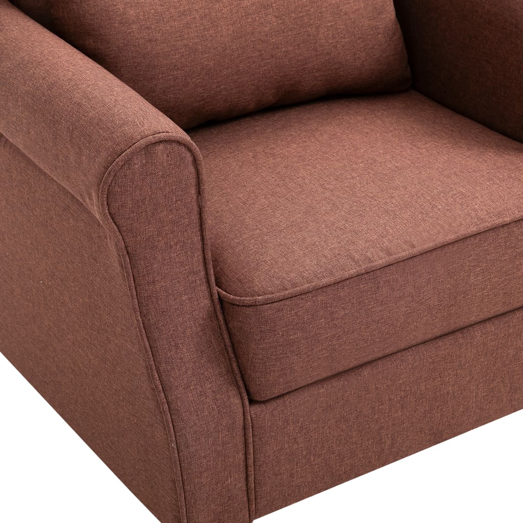 Fauteuil marron tissu - XIOS