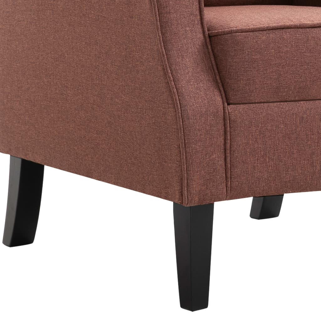 Fauteuil marron tissu - XIOS