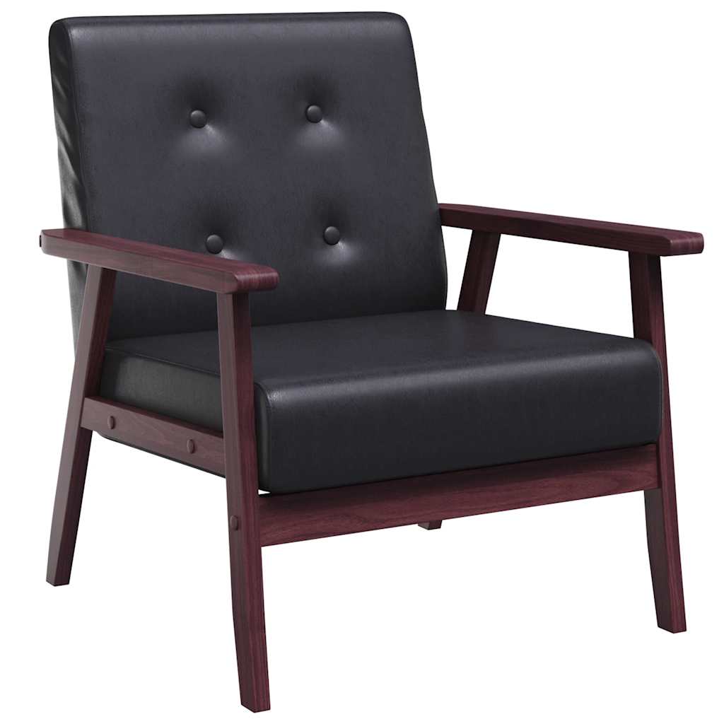 Fauteuil noir similicuir - XIOS