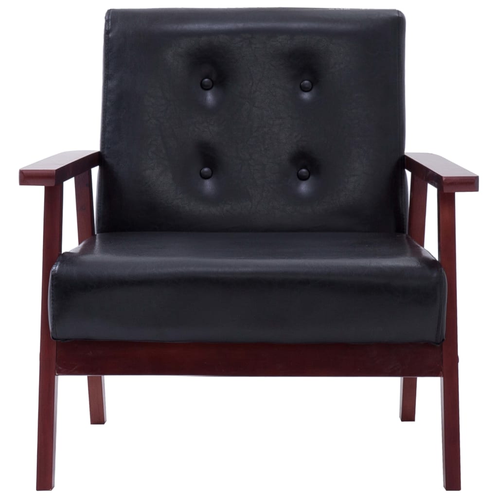 Fauteuil noir similicuir - XIOS