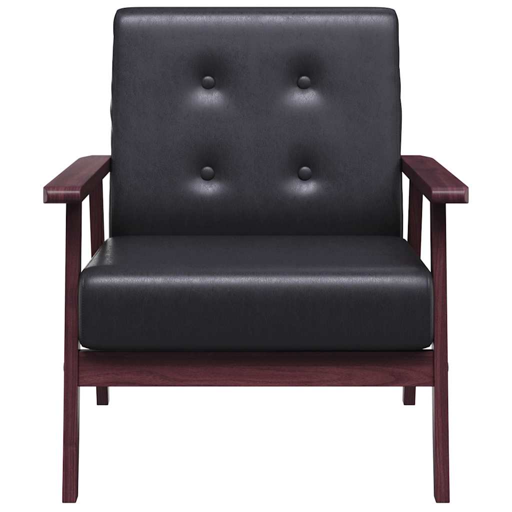 Fauteuil noir similicuir - XIOS