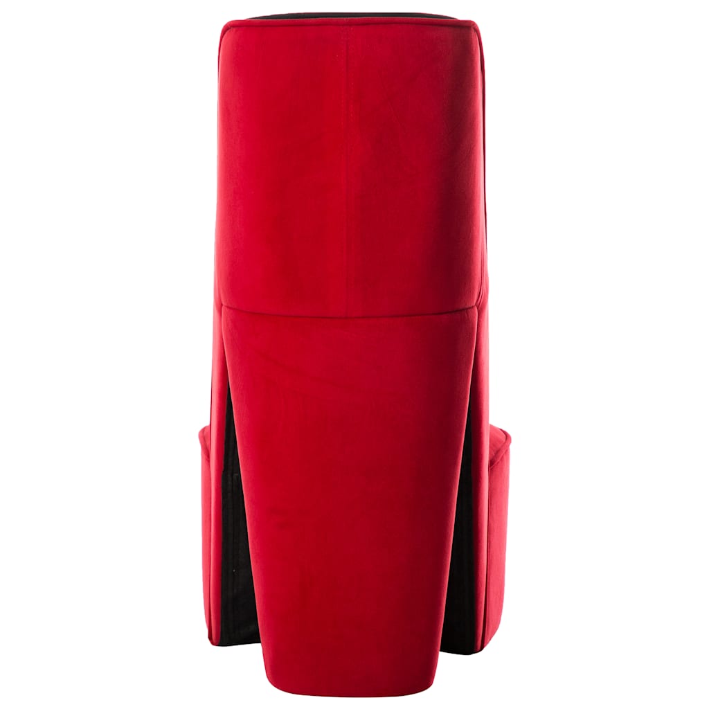 Chaise en forme de talon haut rouge velours - XIOS