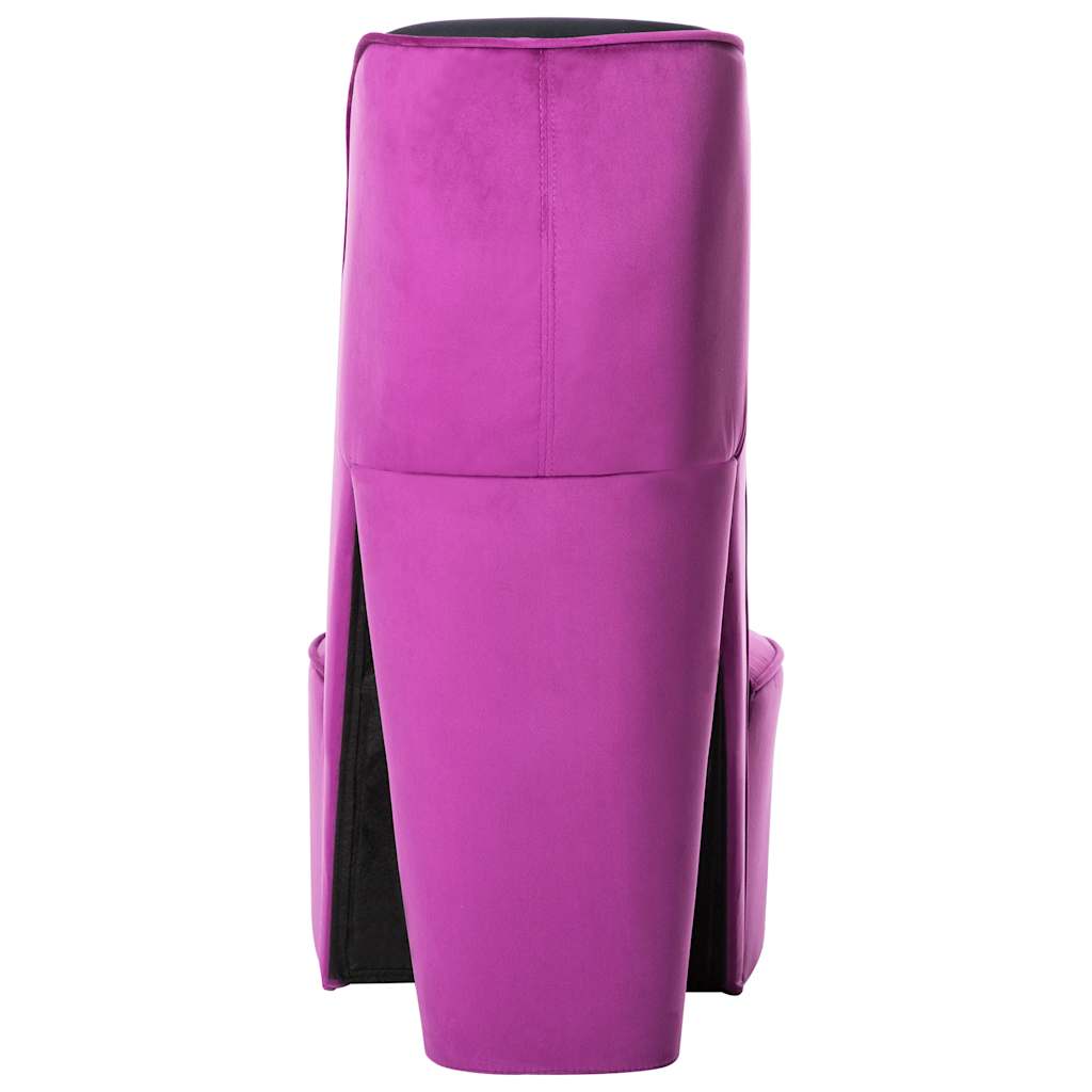 Chaise en forme de chaussure à talon haut Violet Velours - XIOS