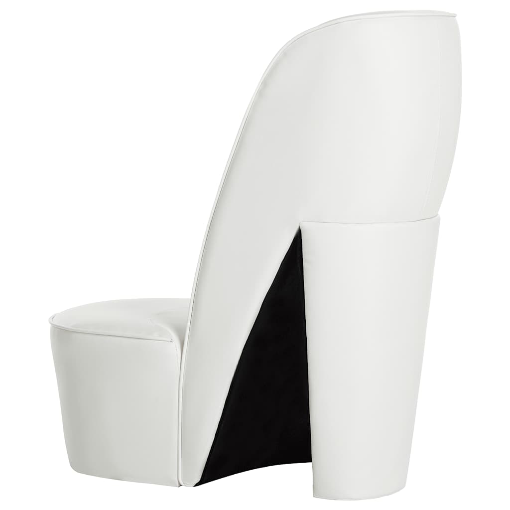 Chaise en forme de chaussure à talon haut Blanc Similicuir - XIOS