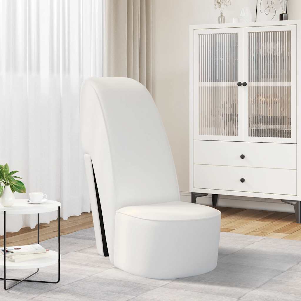 Chaise en forme de chaussure à talon haut Blanc Similicuir - XIOS
