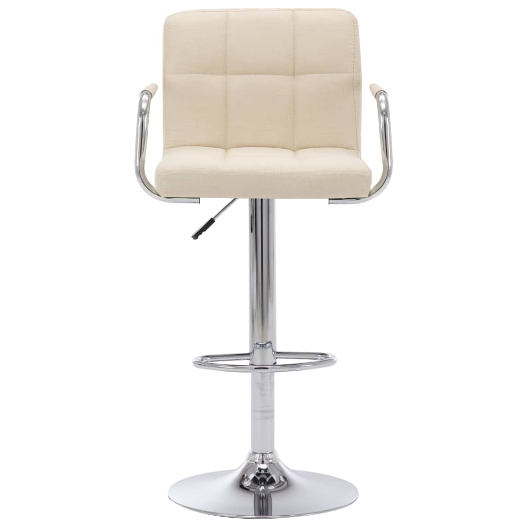 Chaises de bar lot de 2 crème tissu - XIOS