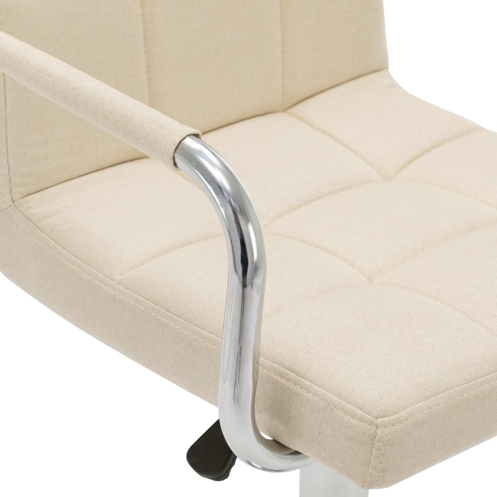 Chaises de bar lot de 2 crème tissu - XIOS