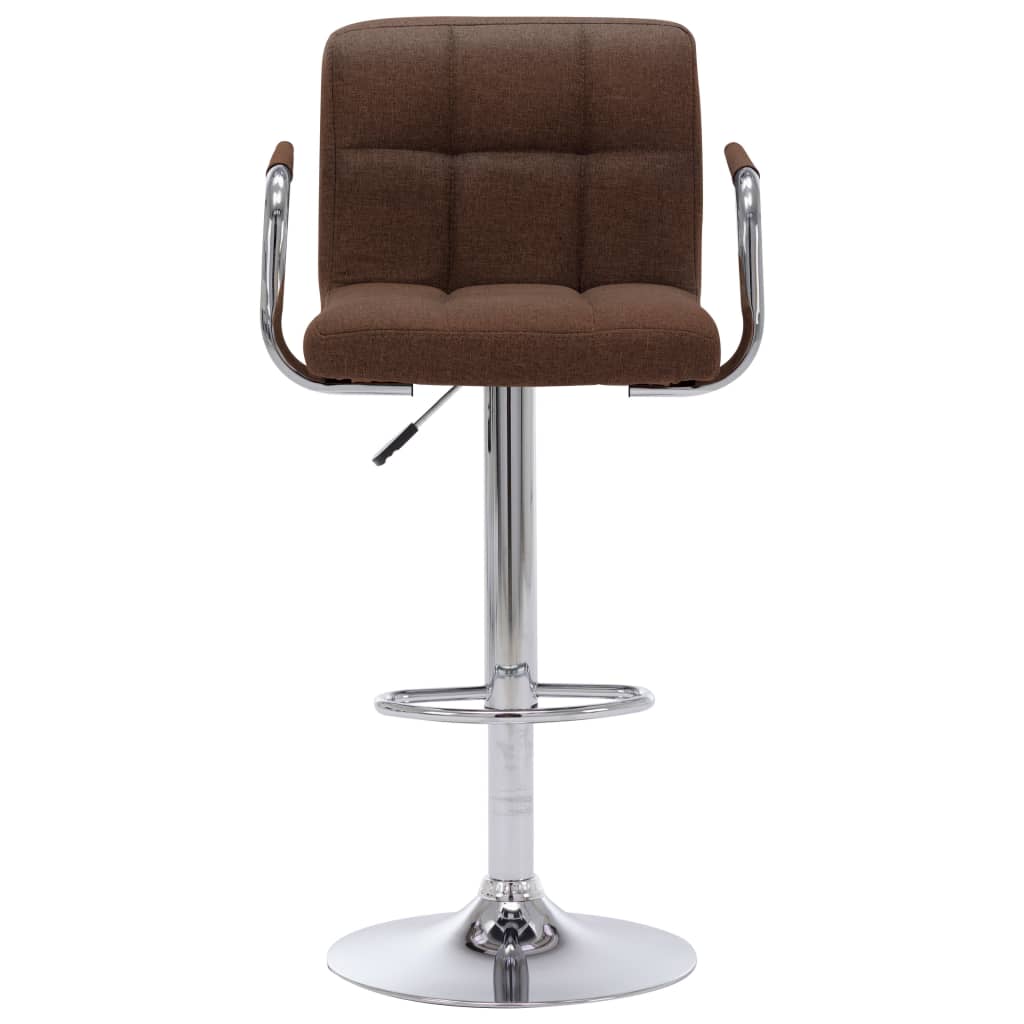 Chaises de bar lot de 2 marron tissu - XIOS