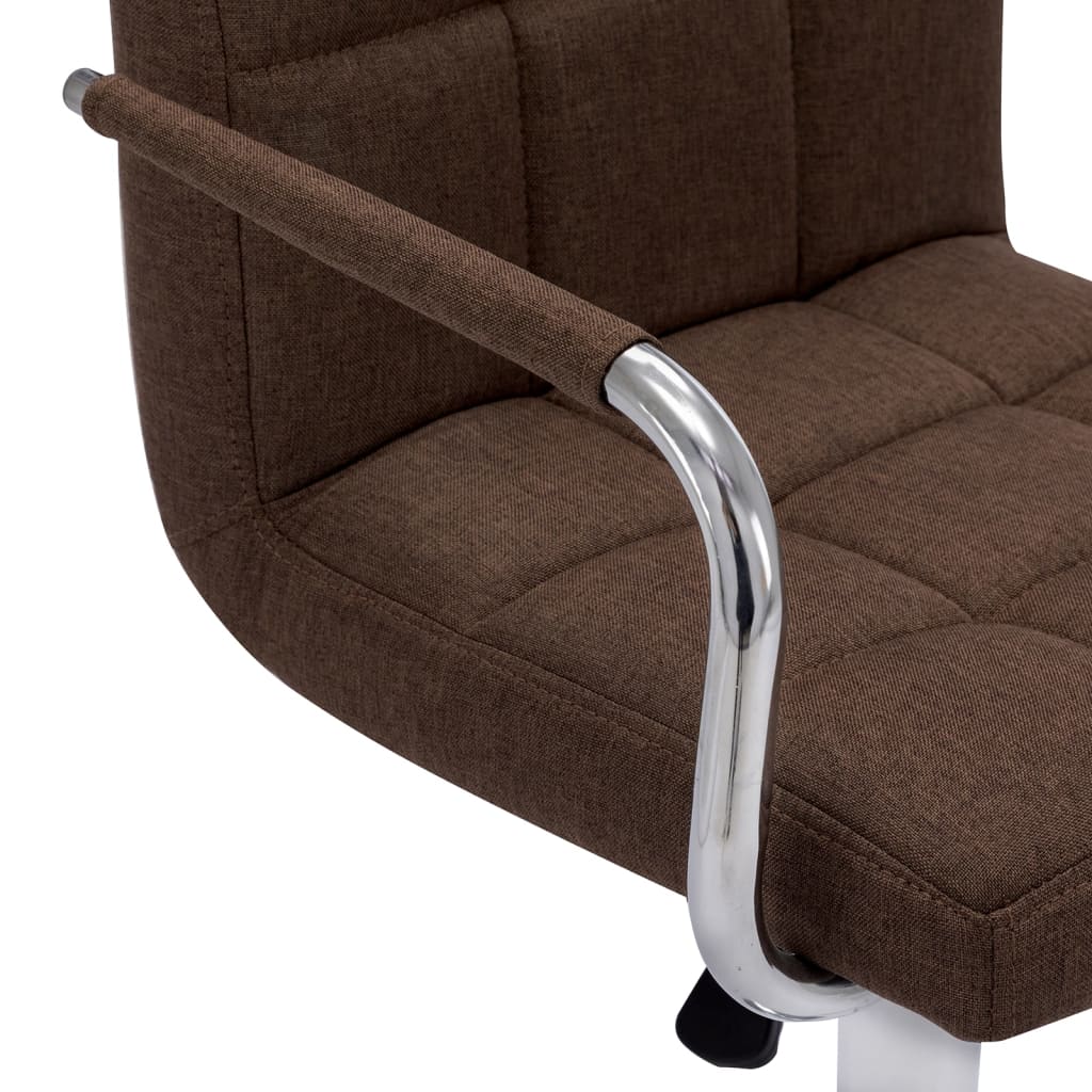 Chaises de bar lot de 2 marron tissu - XIOS