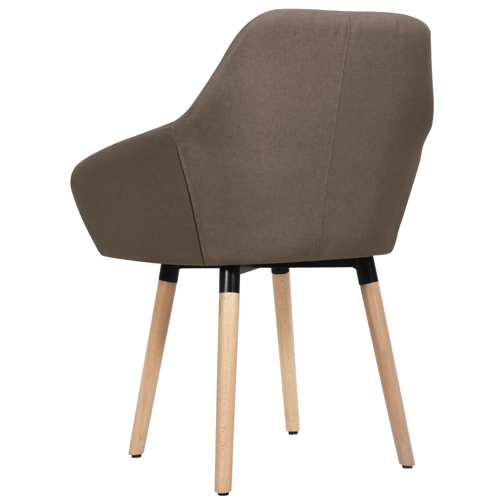 Chaises à manger lot de 2 marron tissu - XIOS
