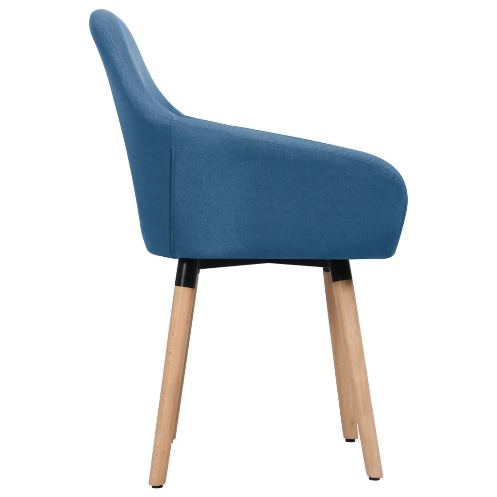 Chaises à manger lot de 2 bleu tissu - XIOS