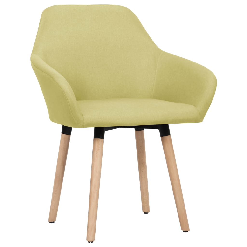 Chaises à manger lot de 2 vert tissu - XIOS