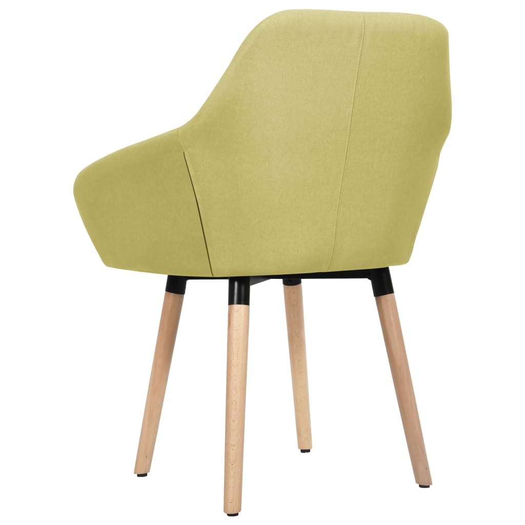 Chaises à manger lot de 2 vert tissu - XIOS