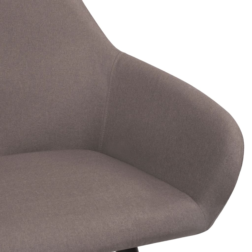 Chaises à manger lot de 2 taupe tissu - XIOS
