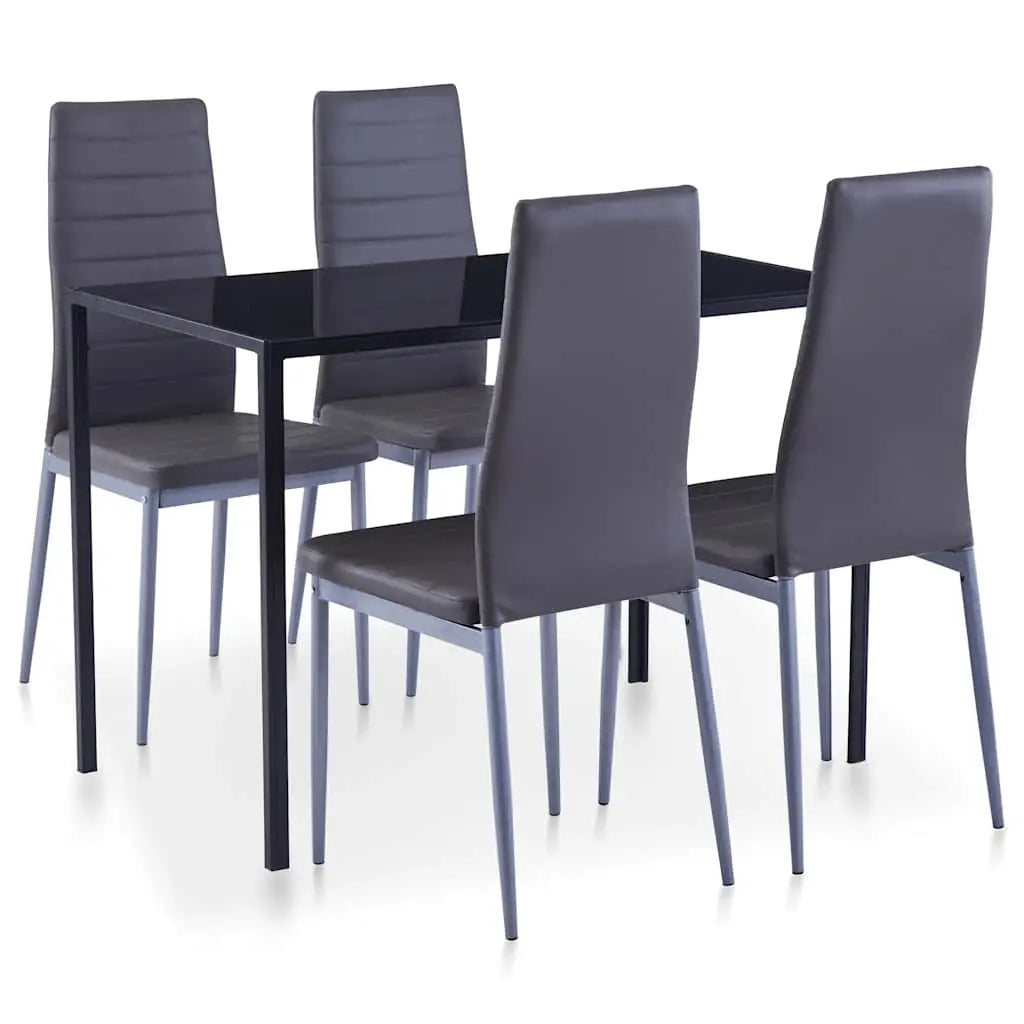 Mobilier de salle à manger 5 pcs Gris - XIOS