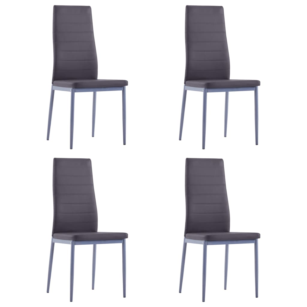 Mobilier de salle à manger 5 pcs Gris