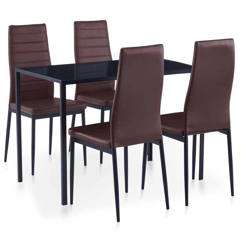 Ensemble de salle à manger 5 pcs Marron - XIOS