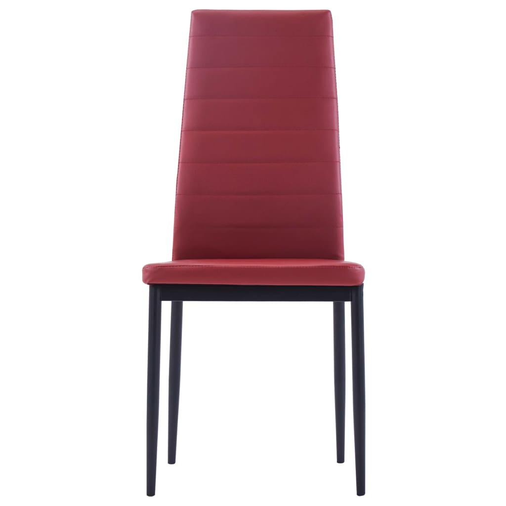 Mobilier de salle à manger 5 pcs Rouge bordeaux - XIOS