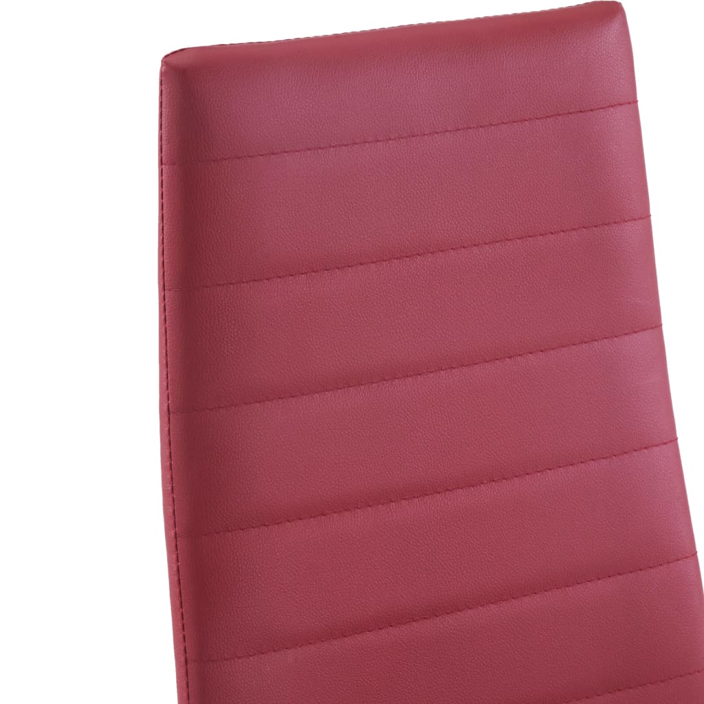 Mobilier de salle à manger 7 pcs Rouge bordeaux - XIOS