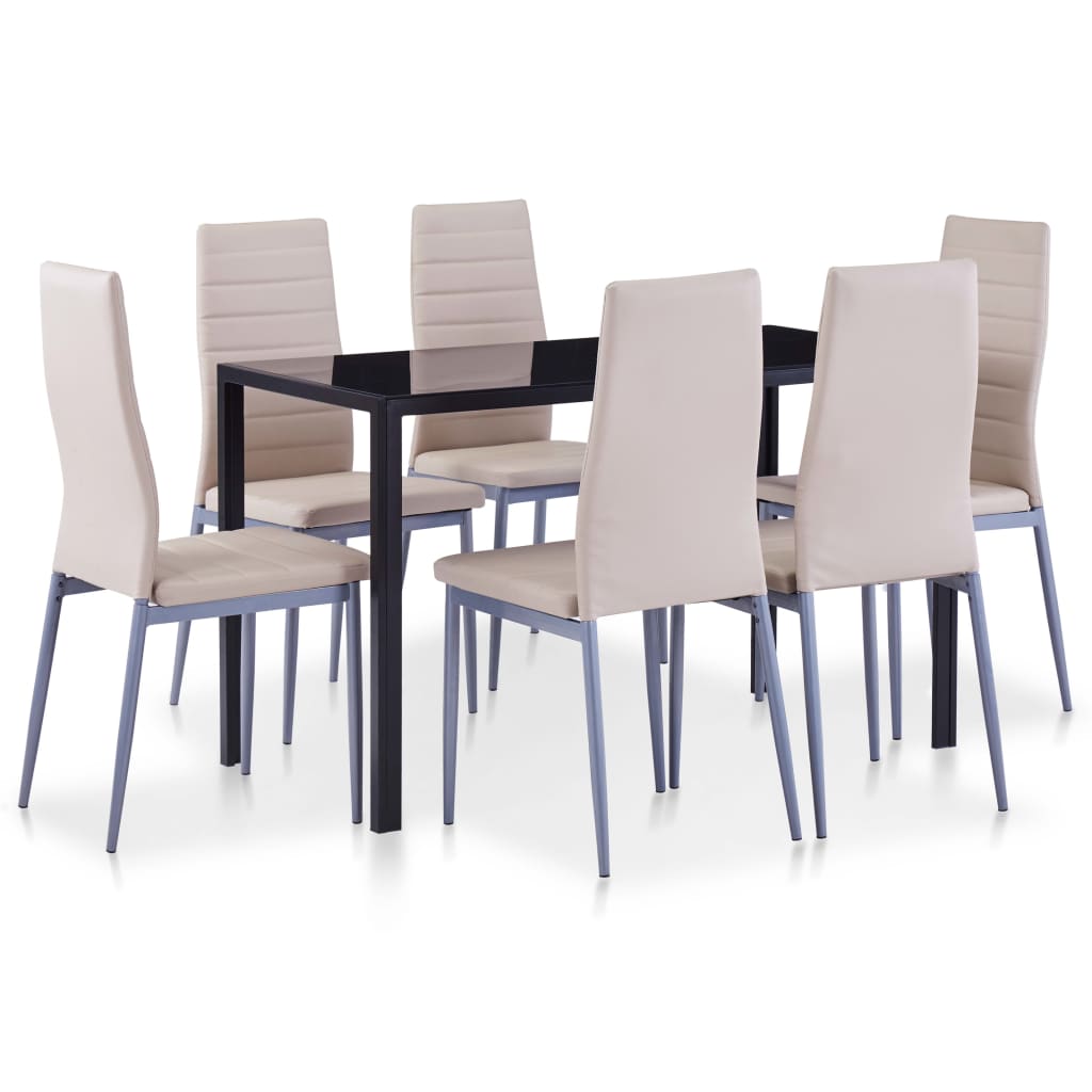 Ensemble de salle à manger 7 pcs Cappuccino - XIOS