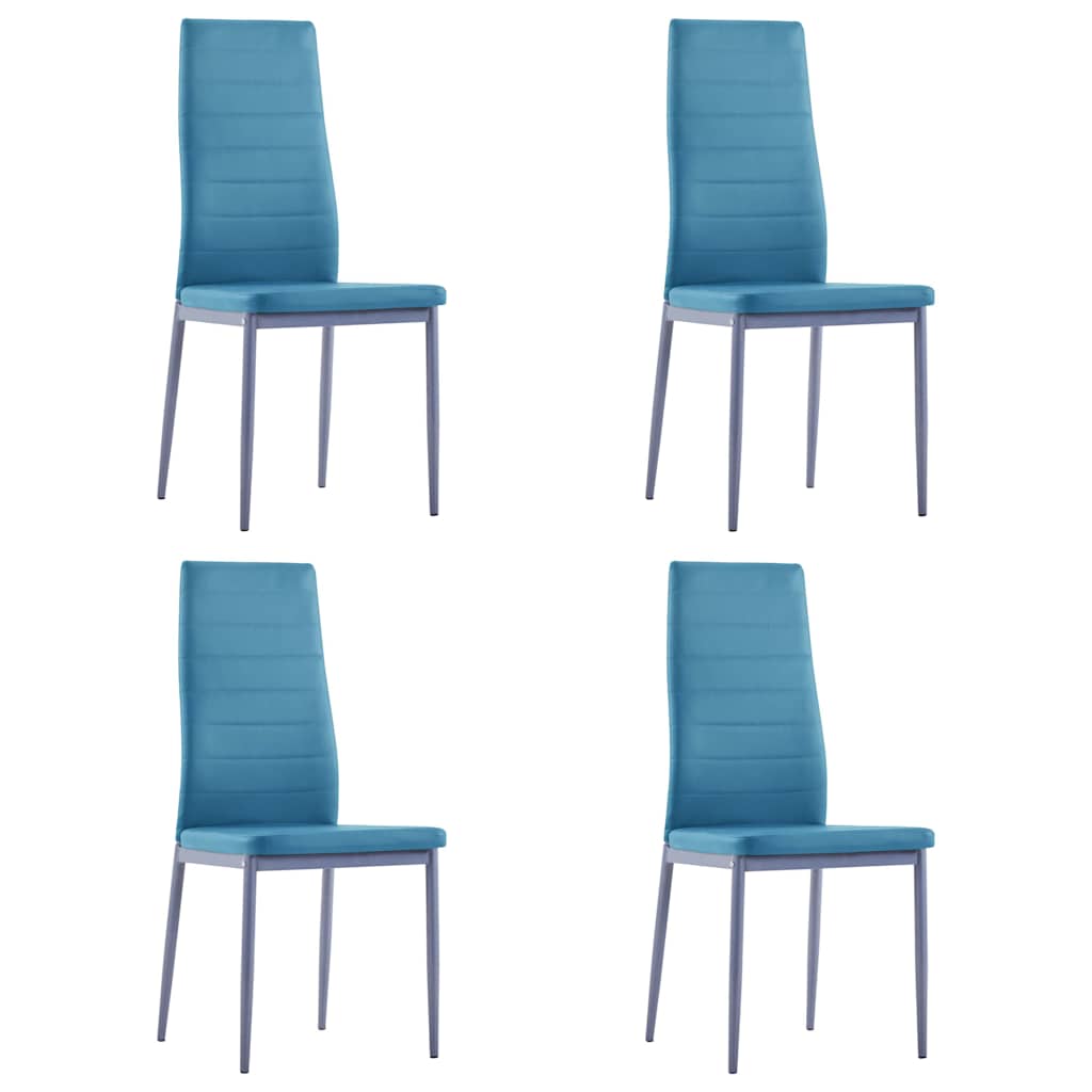 Ensemble de salle à manger 5 pcs Bleu
