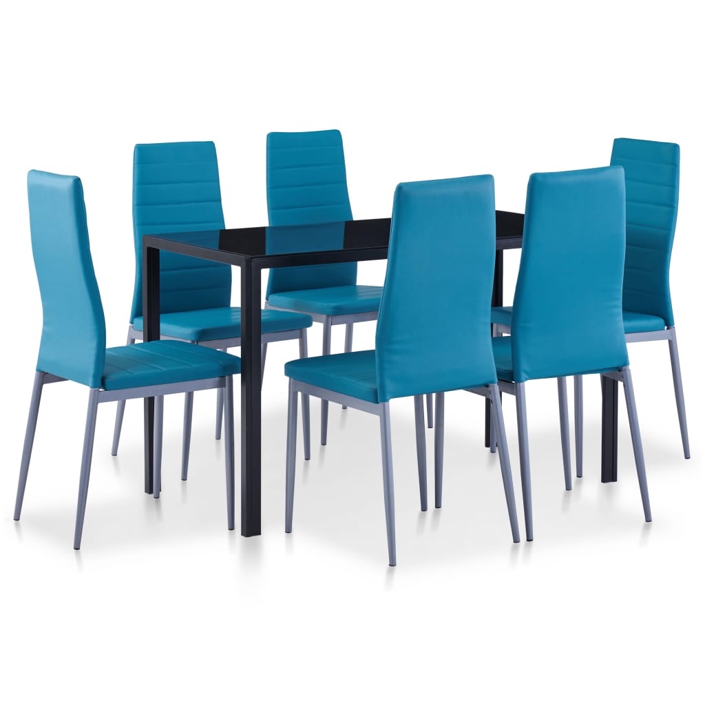 Ensemble à dîner 7 pcs Bleu - XIOS