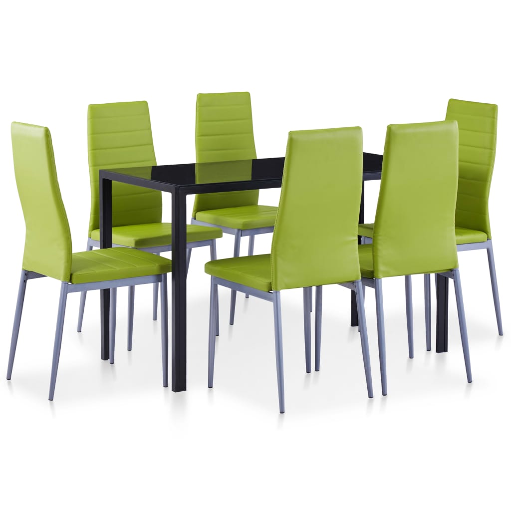 Ensemble à dîner 7 pcs Vert - XIOS