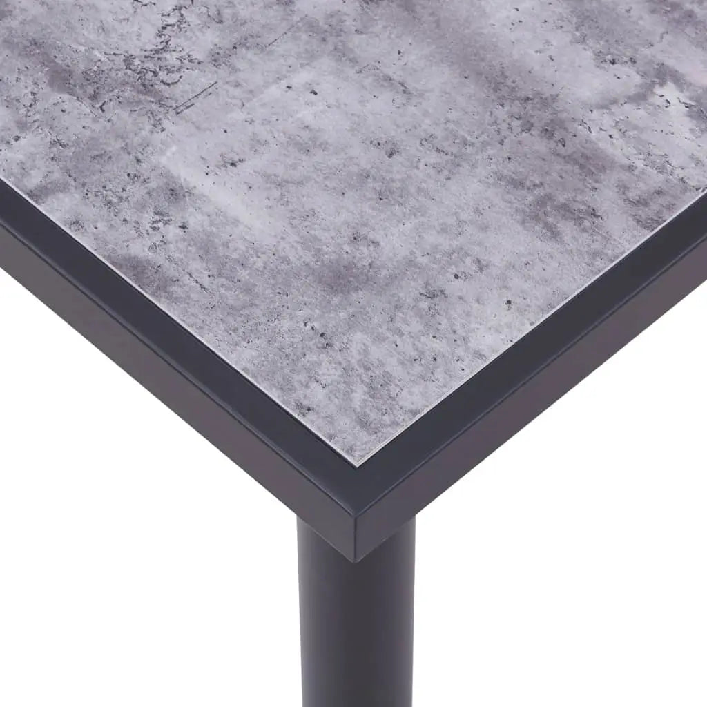 Table à manger Noir et gris béton 180x90x75 cm MDF - XIOS