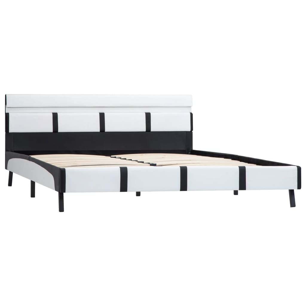 Cadre de lit avec LED sans matelas blanc 120x200 cm - XIOS