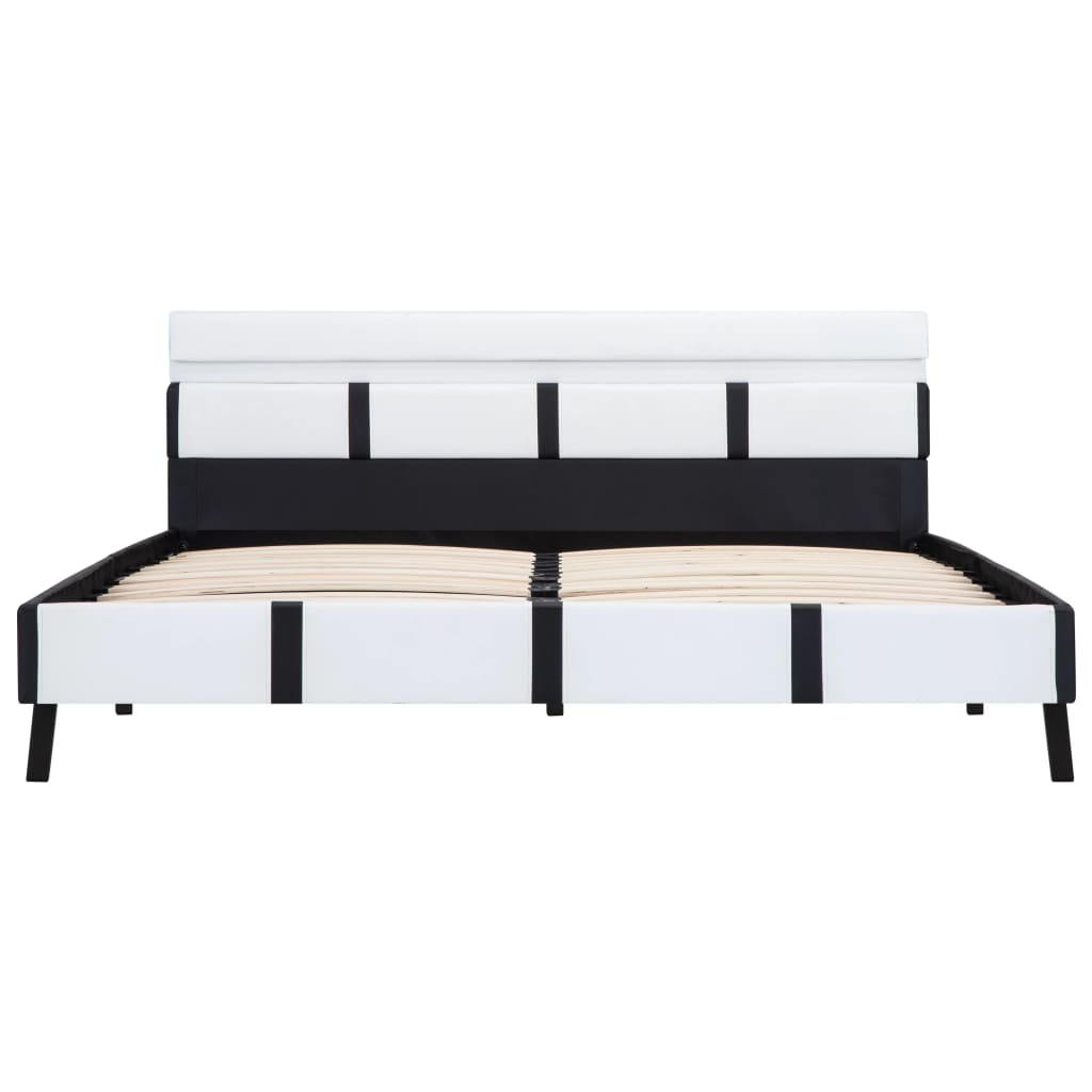 Cadre de lit avec LED sans matelas blanc 120x200 cm - XIOS