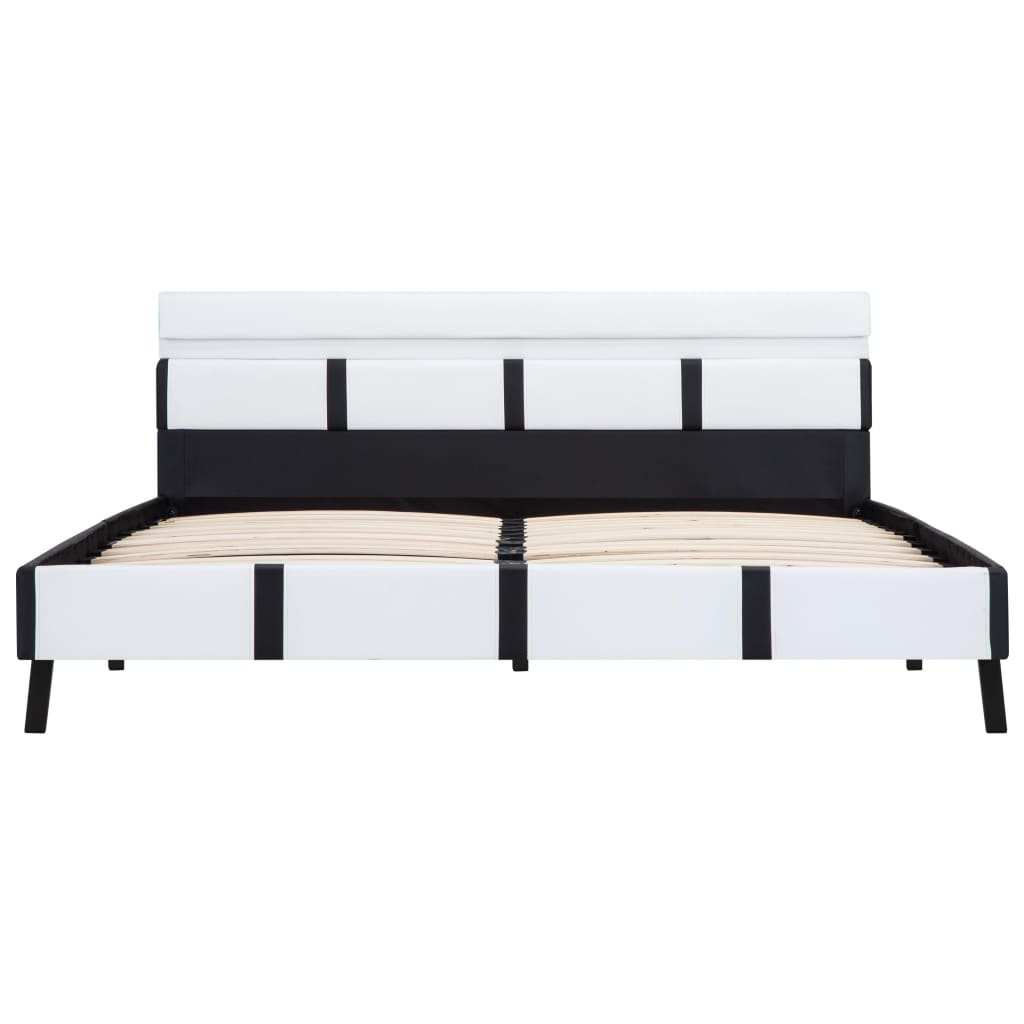 Cadre de lit avec LED sans matelas blanc 160x200 cm - XIOS