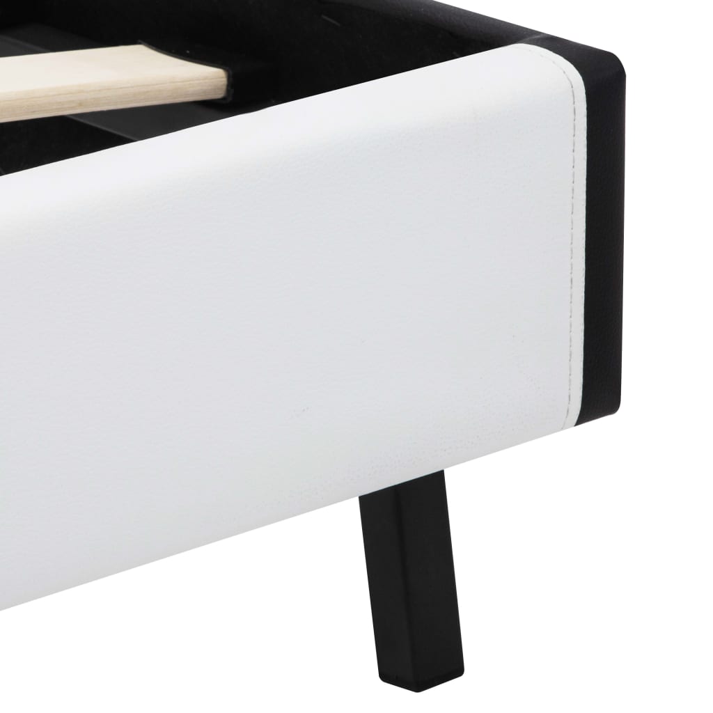 Cadre de lit avec LED sans matelas blanc 160x200 cm - XIOS