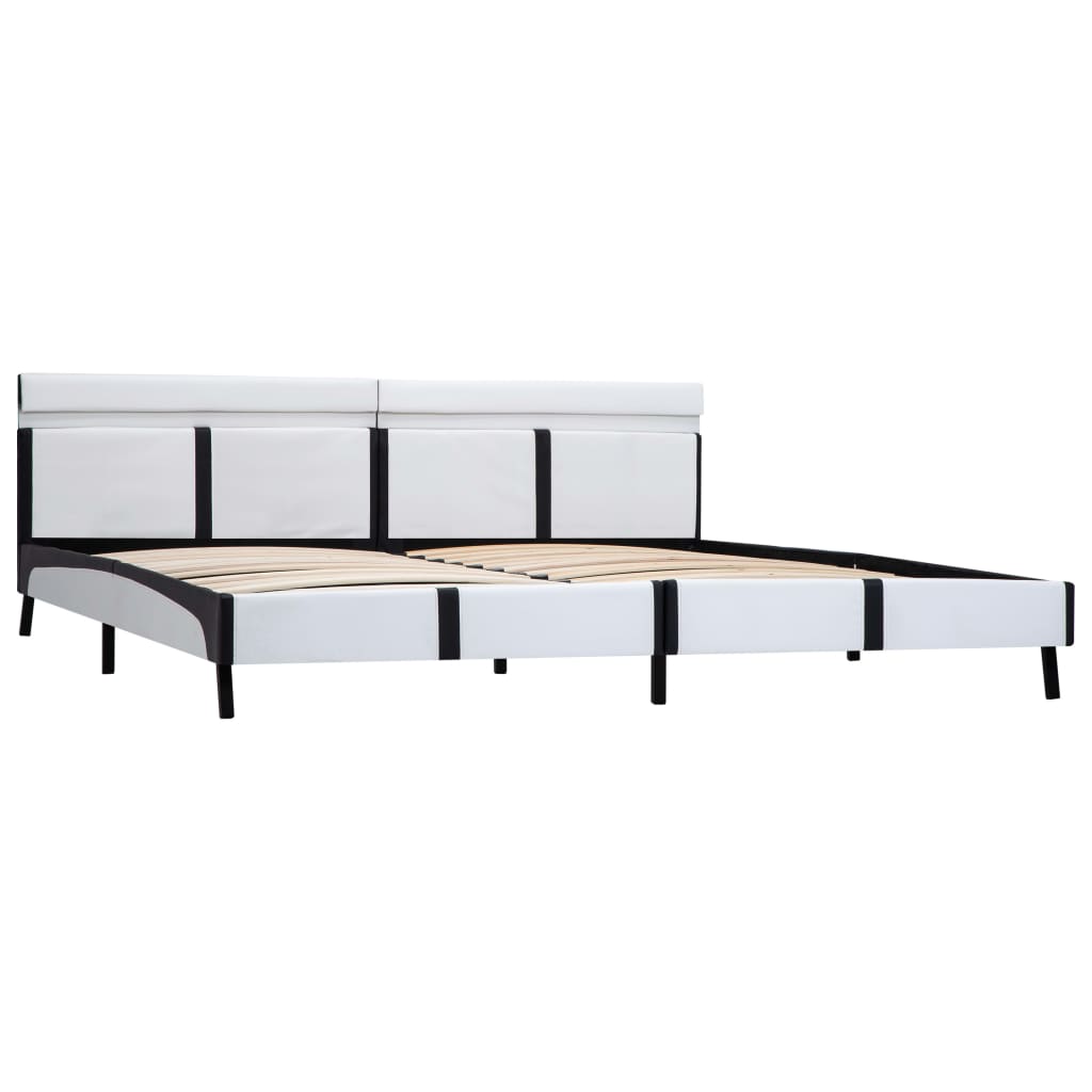 Cadre de lit avec LED sans matelas blanc 180x200 cm - XIOS