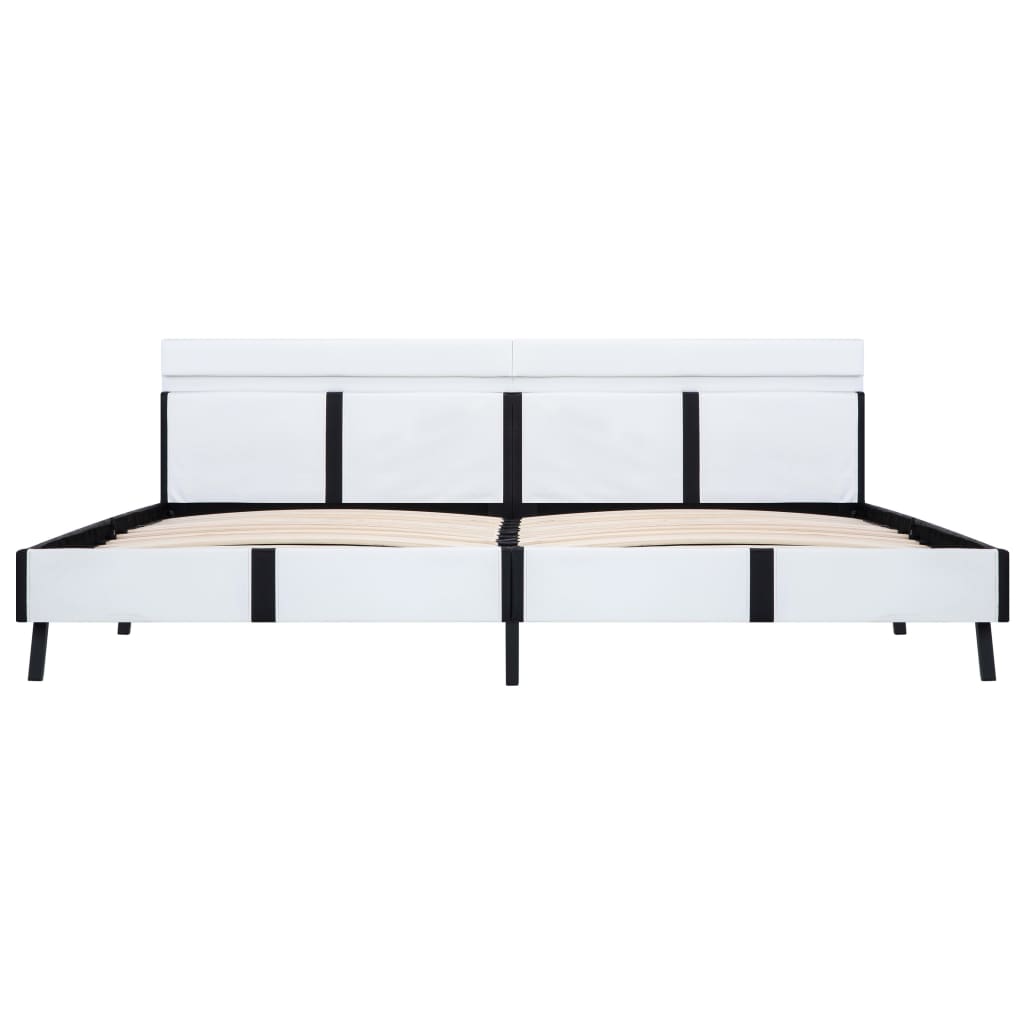 Cadre de lit avec LED sans matelas blanc 180x200 cm - XIOS