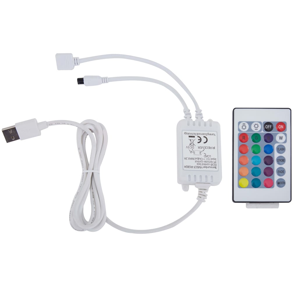 Cadre de lit avec LED sans matelas noir 160x200 cm - XIOS