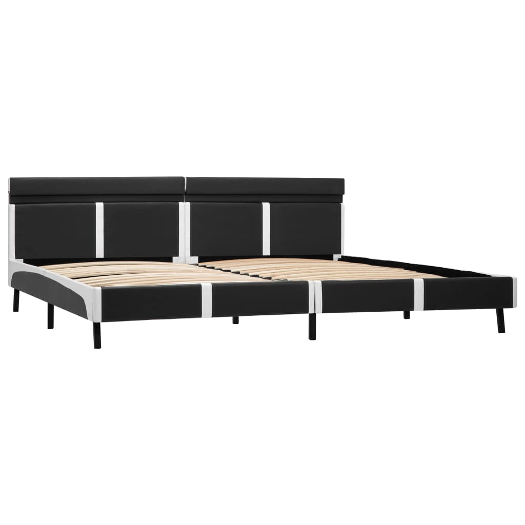 Cadre de lit avec LED sans matelas Gris Similicuir 180x200 cm - XIOS