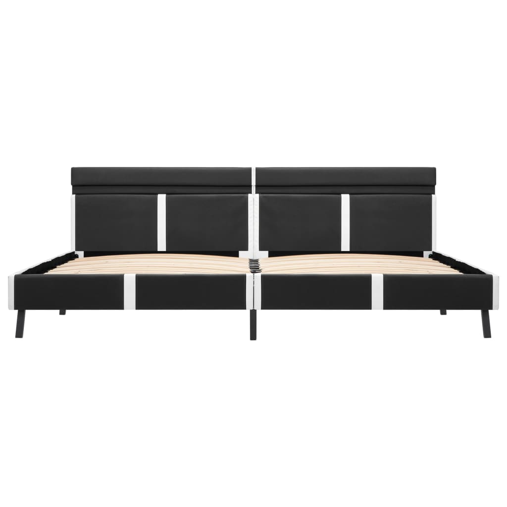 Cadre de lit avec LED sans matelas Gris Similicuir 180x200 cm - XIOS