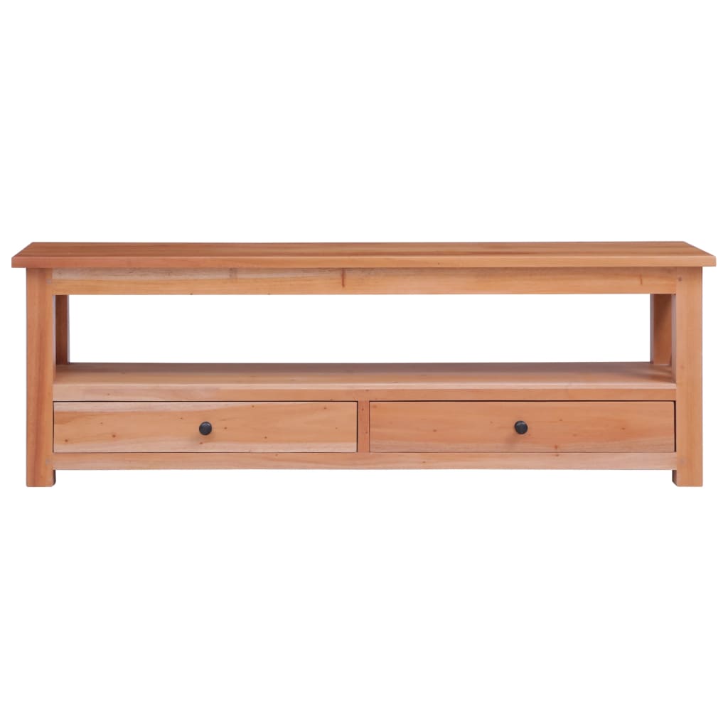 Meuble TV 120x30x40 cm Bois d'acajou massif - XIOS