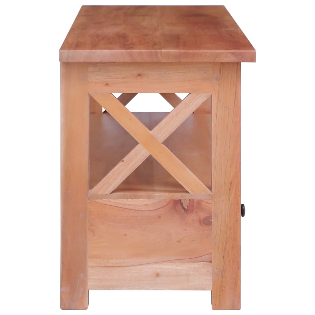 Meuble TV 120x30x40 cm Bois d'acajou massif - XIOS
