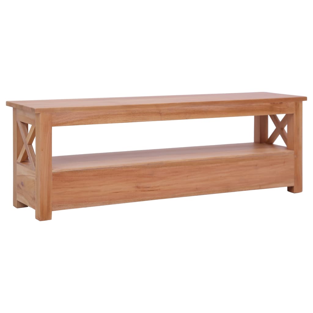 Meuble TV 120x30x40 cm Bois d'acajou massif - XIOS