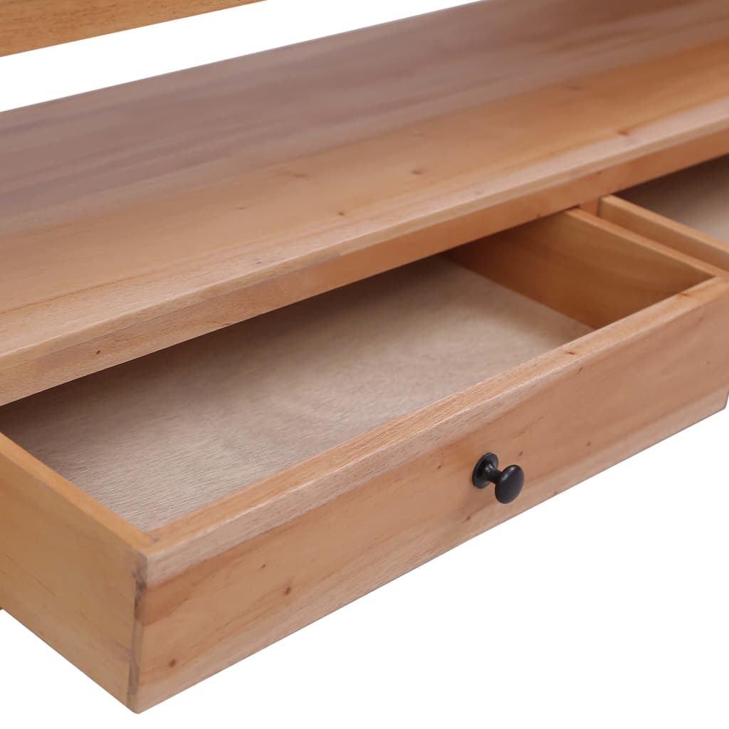 Meuble TV 120x30x40 cm Bois d'acajou massif - XIOS