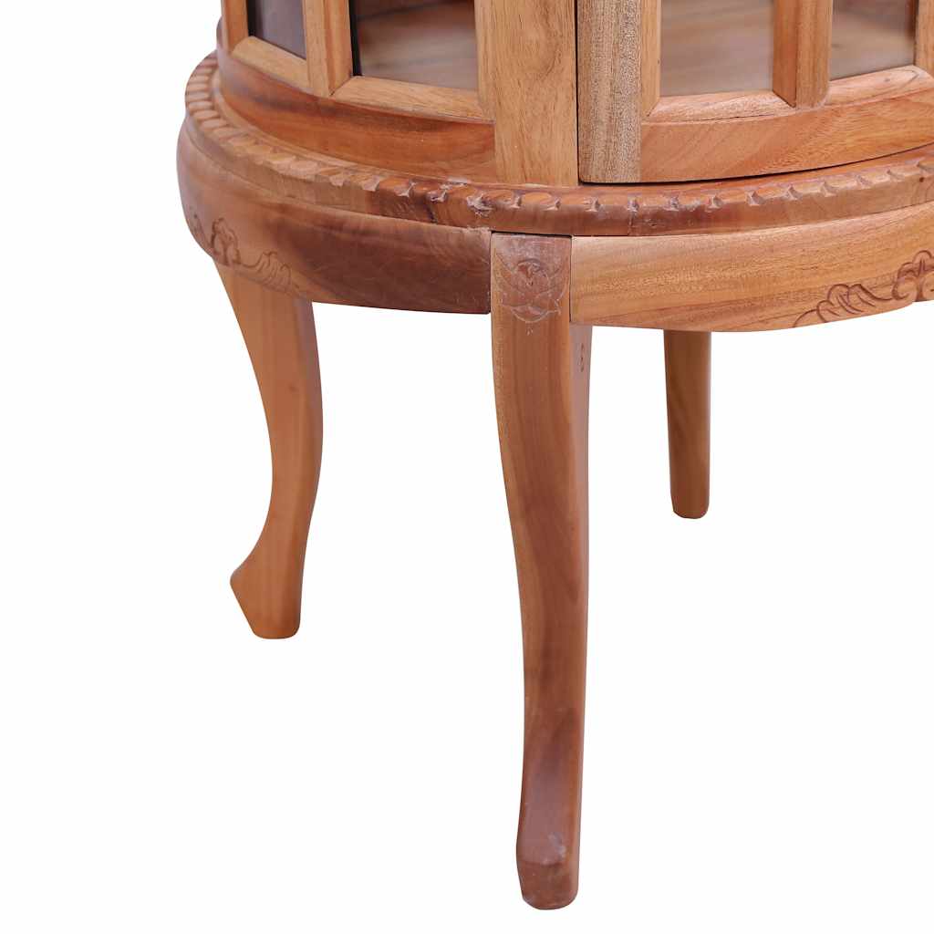 Armoire de vitrine Naturel 50x50x76 cm Bois d'acajou massif - XIOS