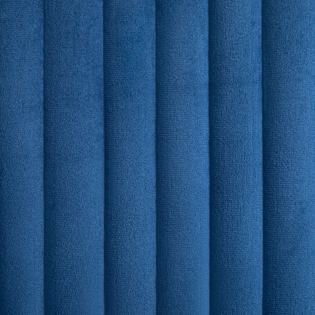 Chaises à manger lot de 2 Bleu Velours - XIOS
